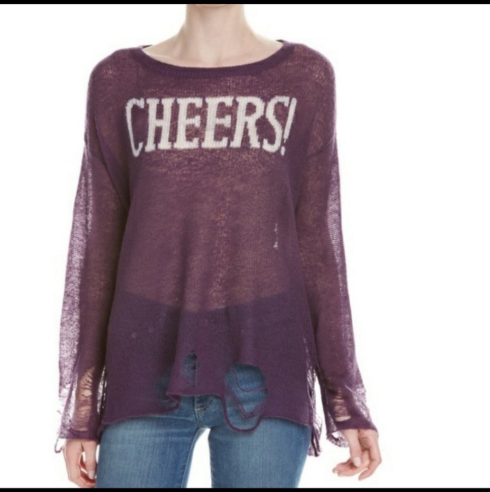 Wildfox Couture Cheers! Wool Blend Sweater
